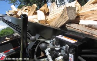 Firewood Conveyor With Wood